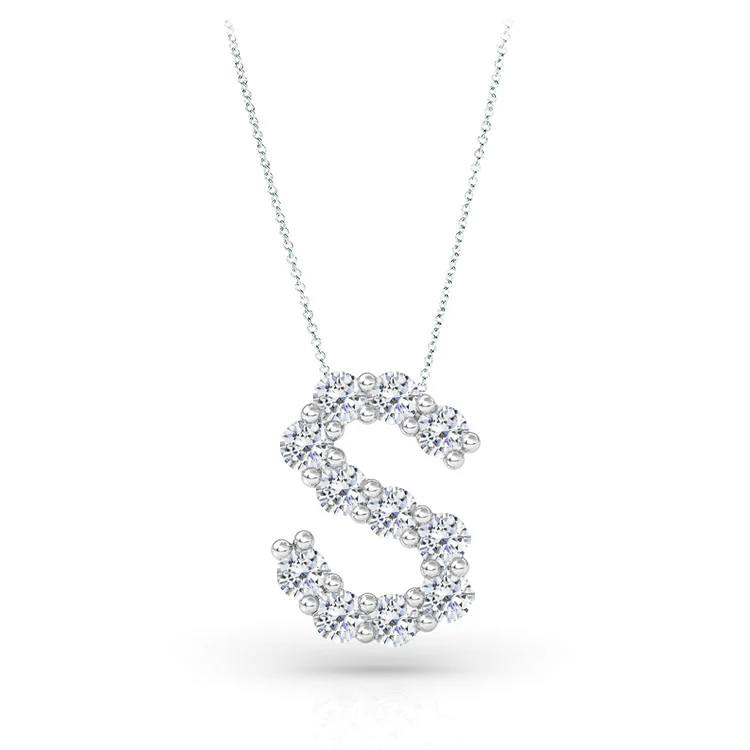 Lab Grown Diamond Initial Pendant - Image 27
