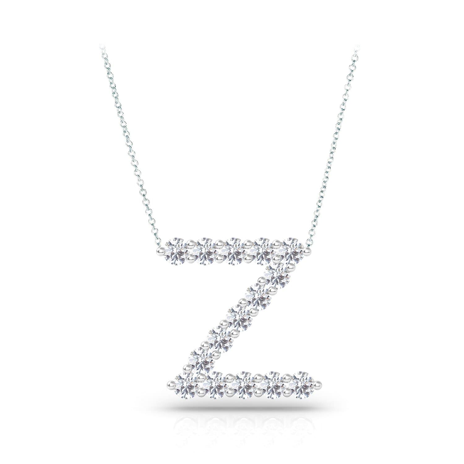 Lab Grown Diamond Initial Pendant - Image 30