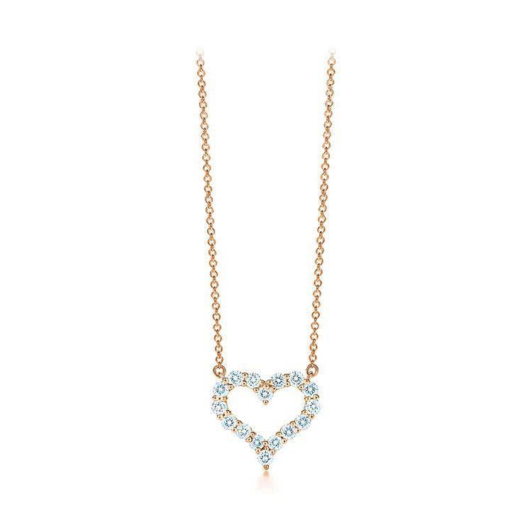 Large Diamond Heart Pendant