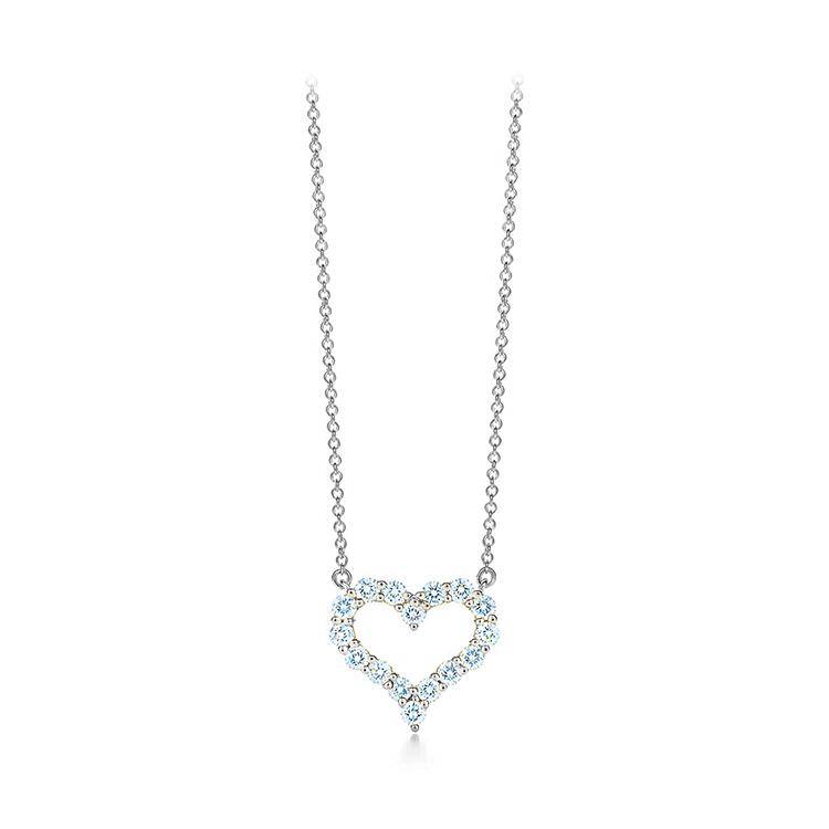Large Diamond Heart Pendant - Image 2