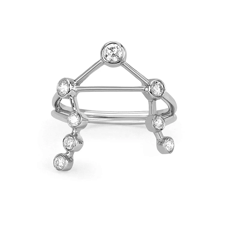 Libra Diamond Constellation Ring - Image 3