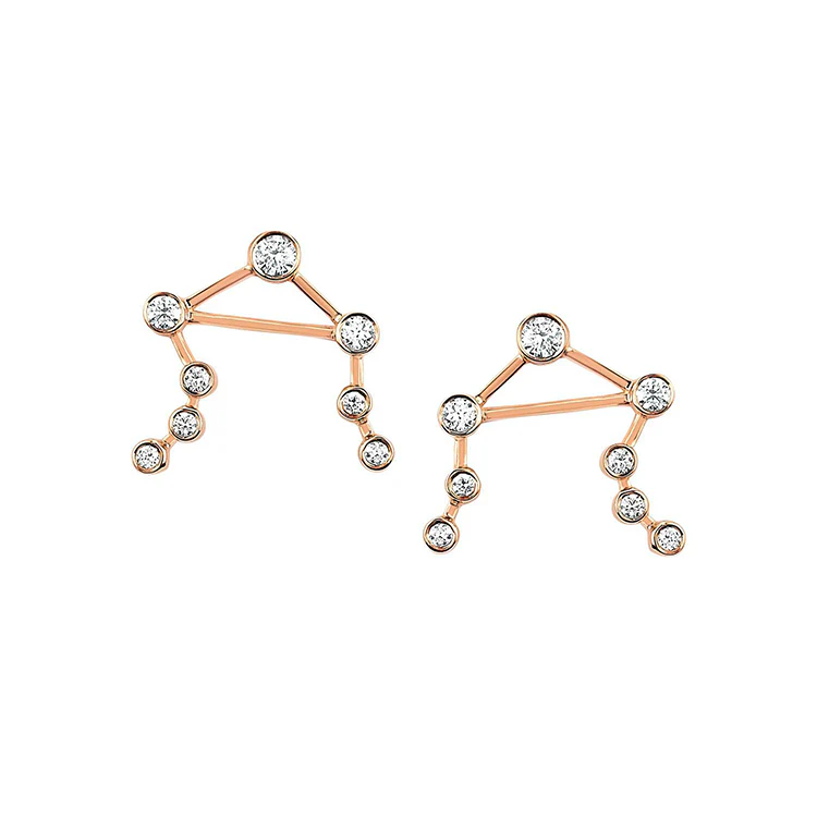 Libra Diamond Constellation Studs