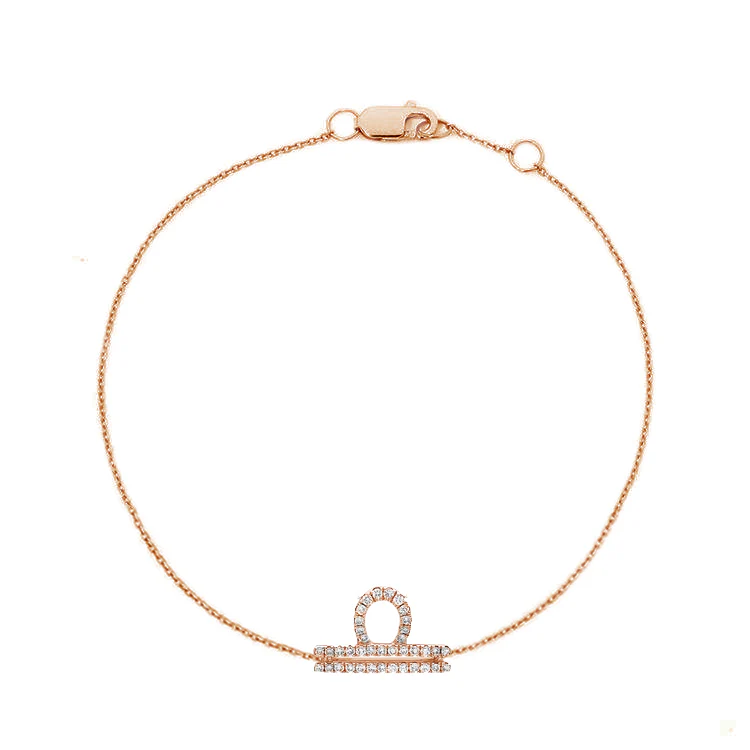 Libra Diamond Zodiac Bracelet - Image 3
