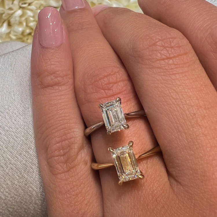 Madonna Emerald Engagement Ring - Image 6