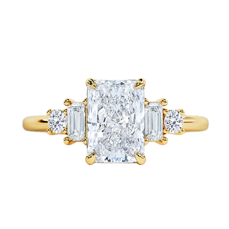 Malva Radiant Five Stone Engagement Ring