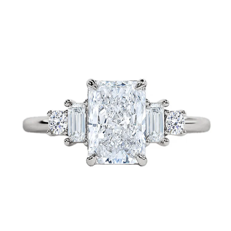 Malva Radiant Five Stone Engagement Ring - Image 2