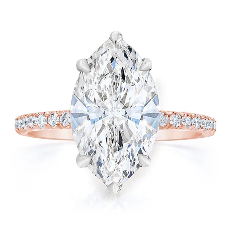 Marquise Allegra Lab Grown Engagement Ring - Image 3