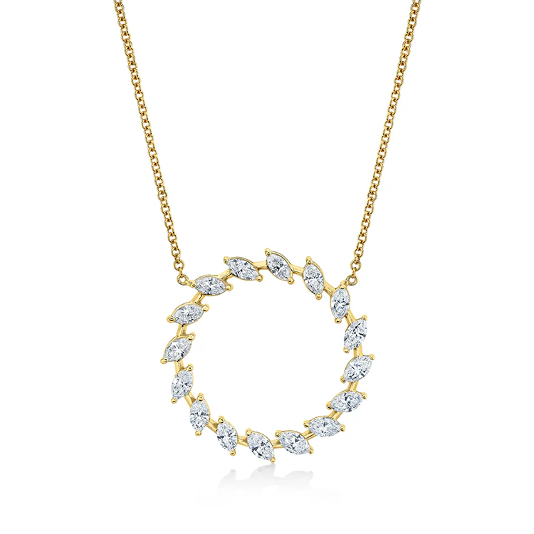 Marquise Diamond Eternity Pendant - Image 3
