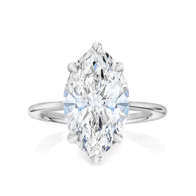 Marquise Madison Lab Grown Engagement Ring - Image 2