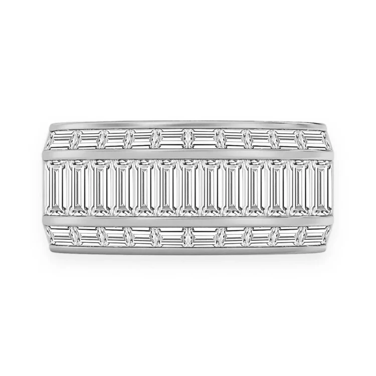 Mens Baguette Diamond Ring