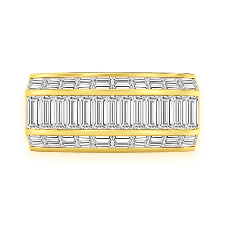 Mens Baguette Diamond Ring - Image 3