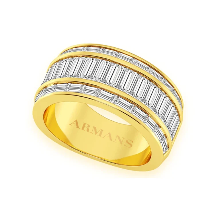 Mens Baguette Diamond Ring - Image 4