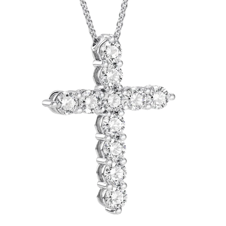 Men's Diamond Cross Necklace