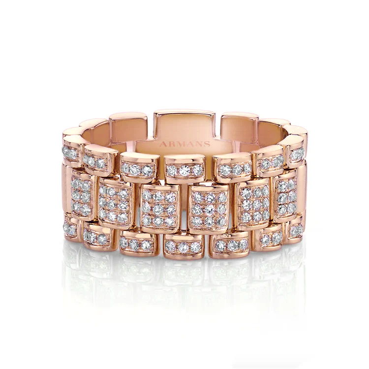 Mens Iced Out Pavé Diamond Ring - Image 3