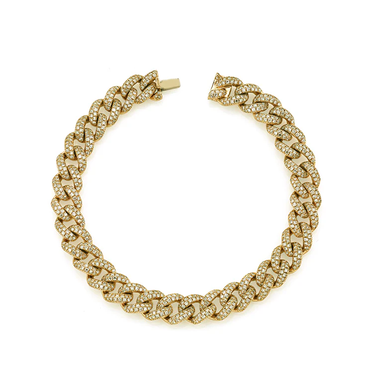 Men's Miami Pavé Diamond Link Bracelet - Image 3