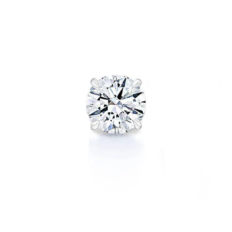 Men's Round Diamond Stud Earring