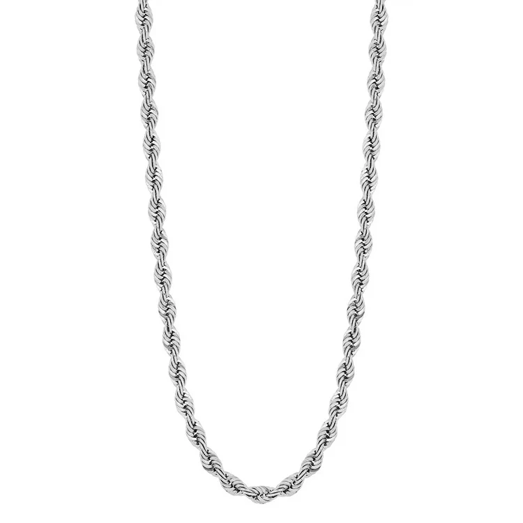 Men's Solid Gold Rope Chain - Image 3