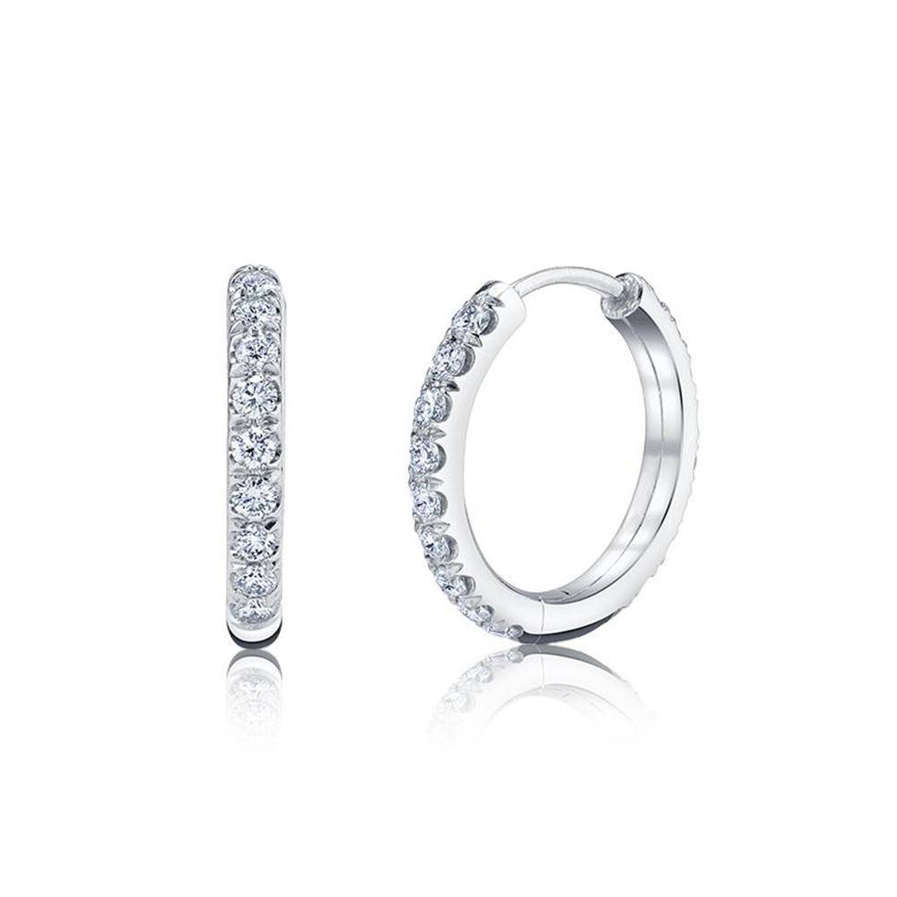 Mia Lab Grown Diamond Huggies - Image 3
