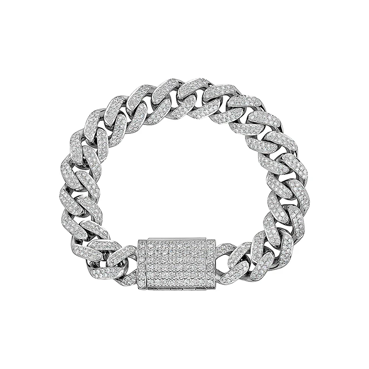 Miami Diamond Cuban Bracelet - Image 3
