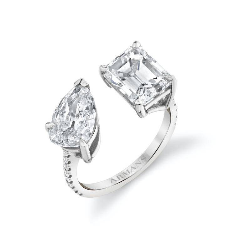 Mila Two Stone Engagement Ring - Image 3