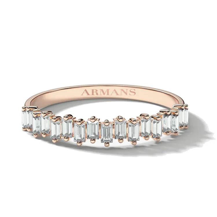 Mini Baguette Diamond Eternity Band - Image 2