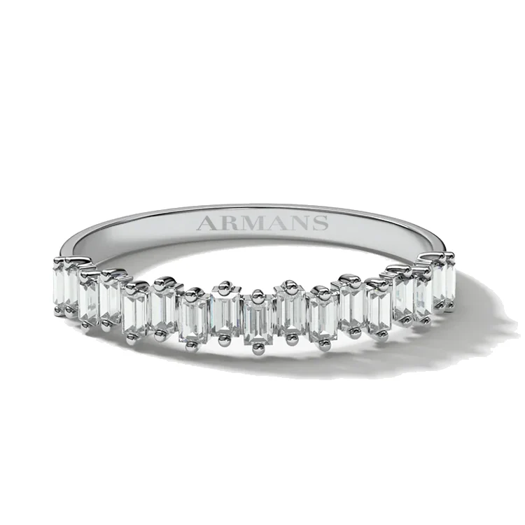 Mini Baguette Diamond Eternity Band - Image 3