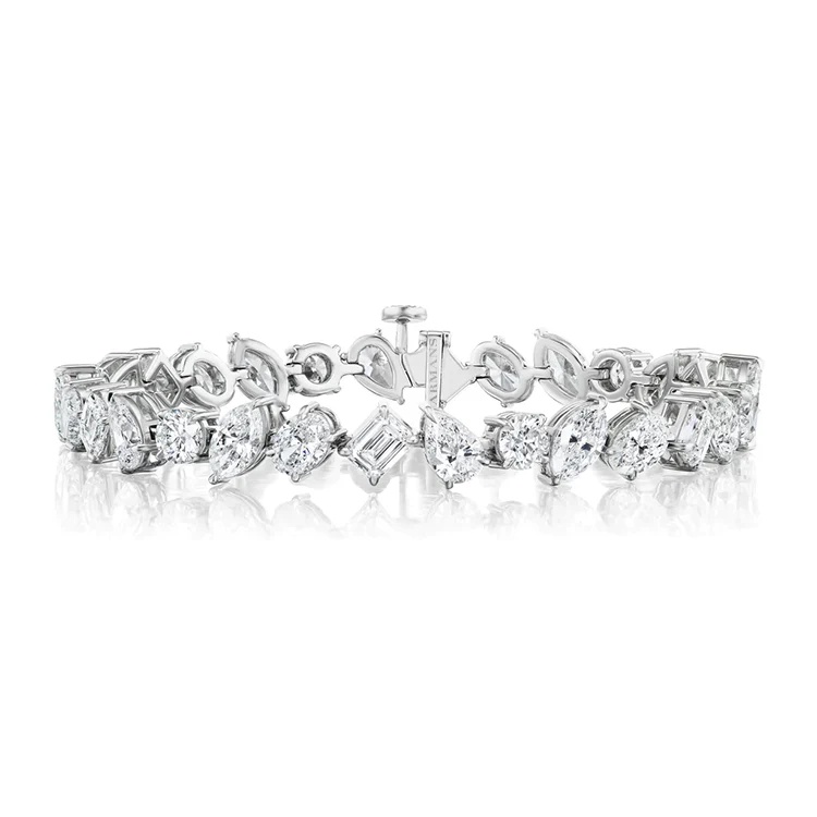 Mixed Diamond Tennis Bracelet
