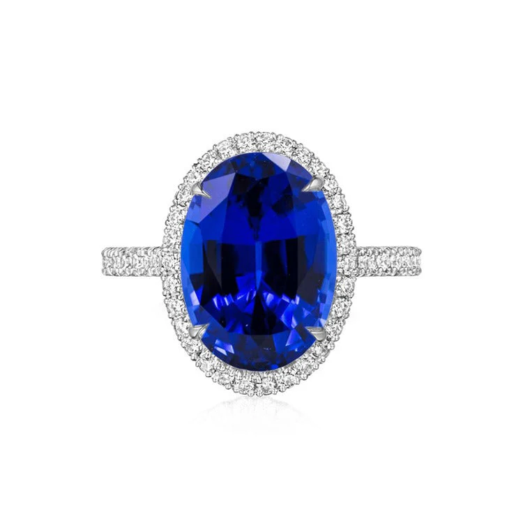 Monaco Lab Grown Sapphire Engagement Ring