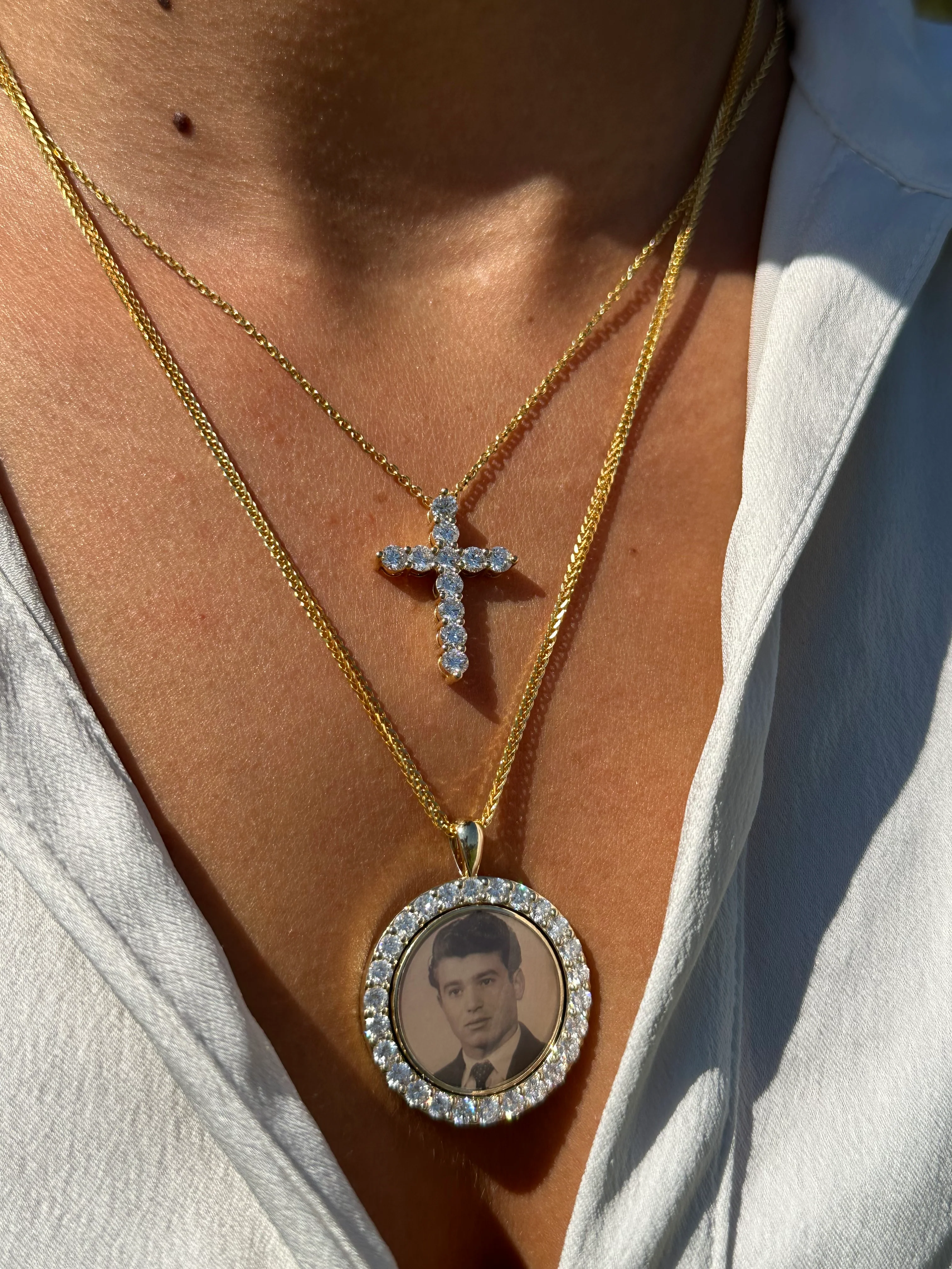Mumbo Jumbo Diamond Cross Necklace - Image 2