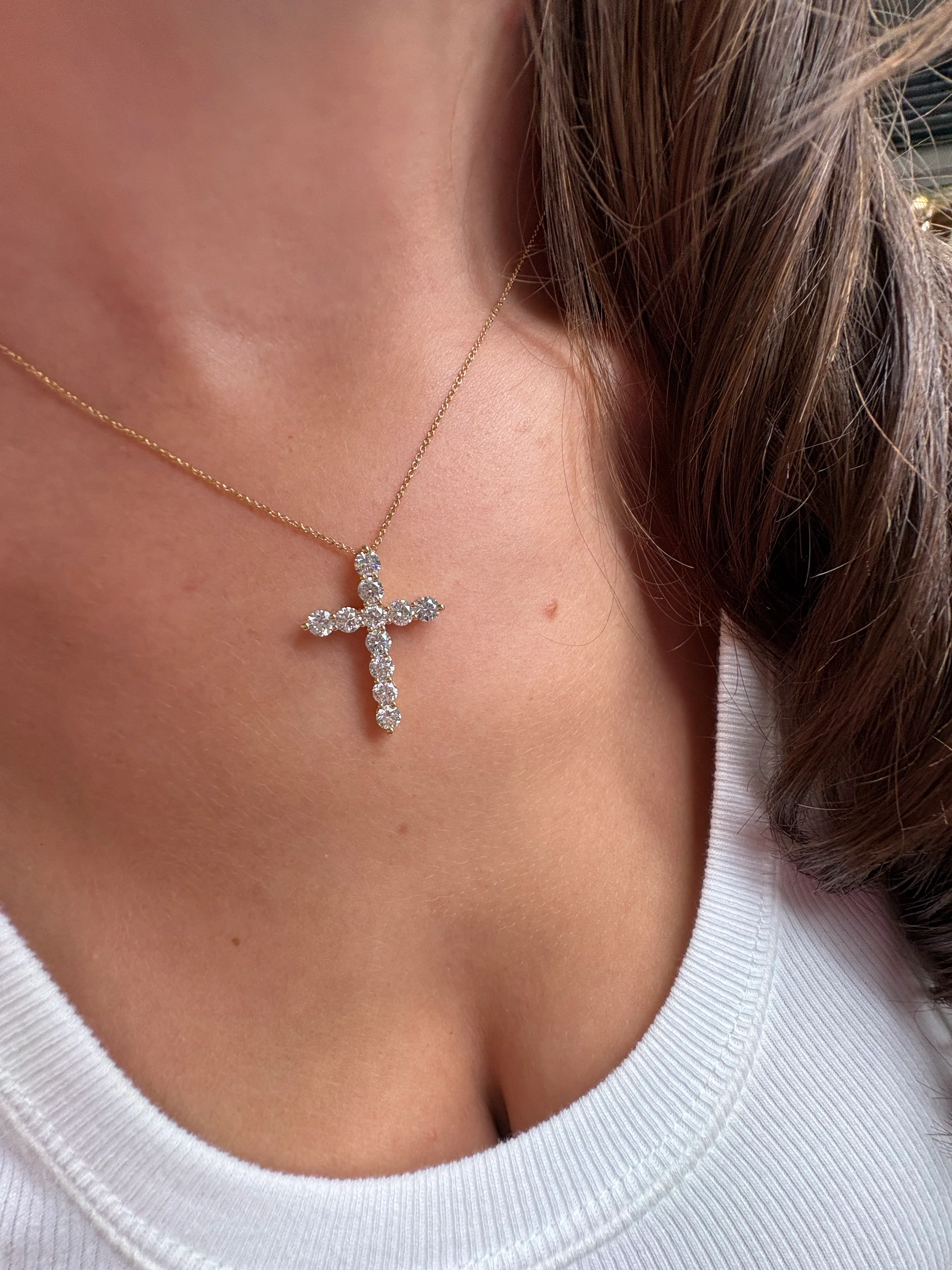 Mumbo Jumbo Diamond Cross Necklace - Image 4