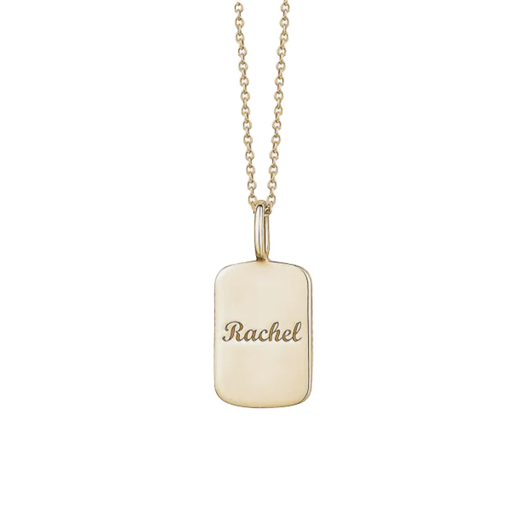 Nameplate Dog Tag Necklace