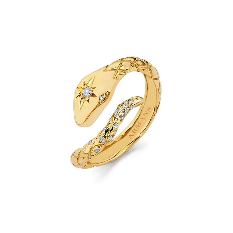Neriah Diamond Snake Ring