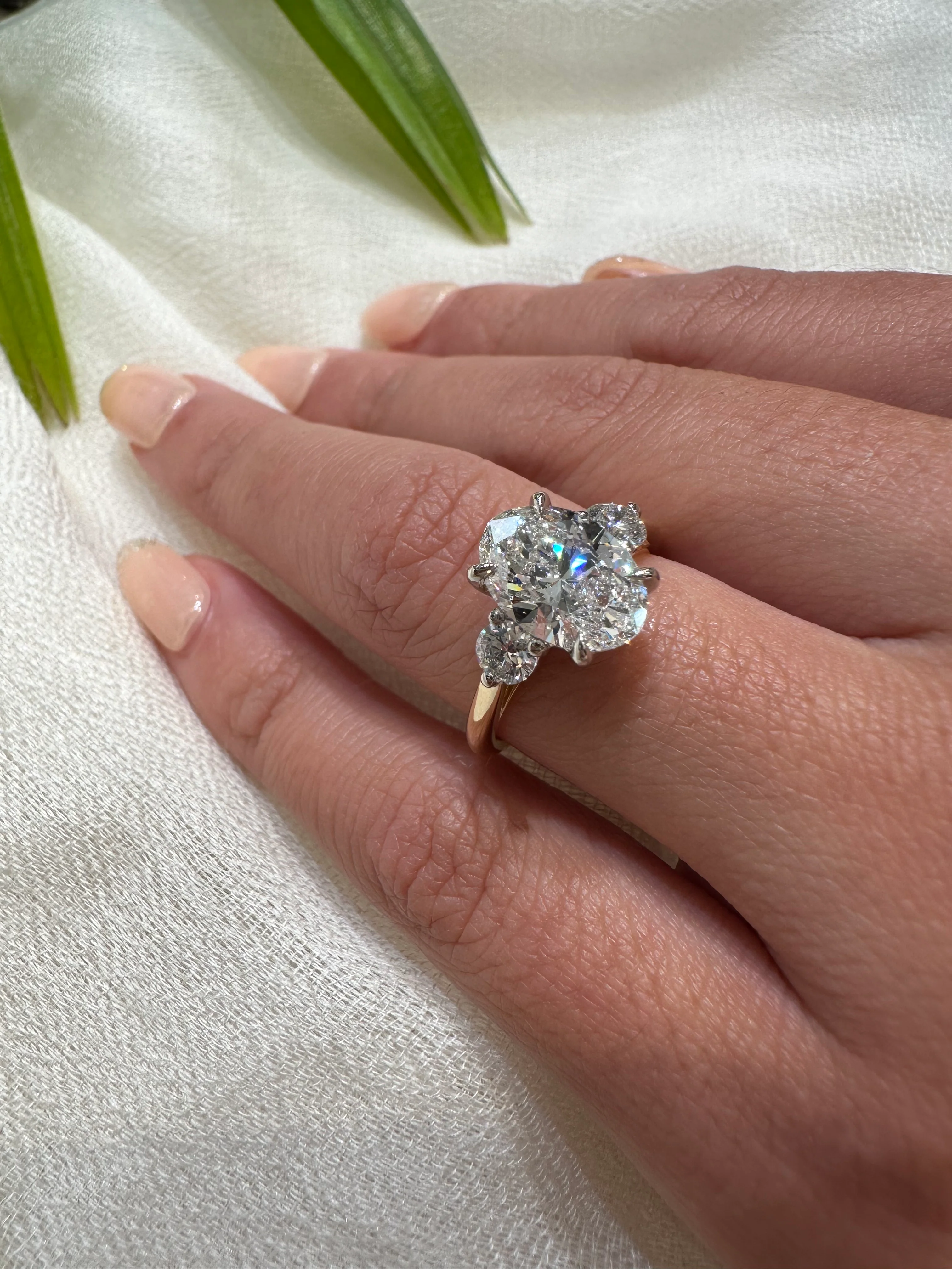 Nia Two Stone Lab Grown Engagement Ring - Image 4