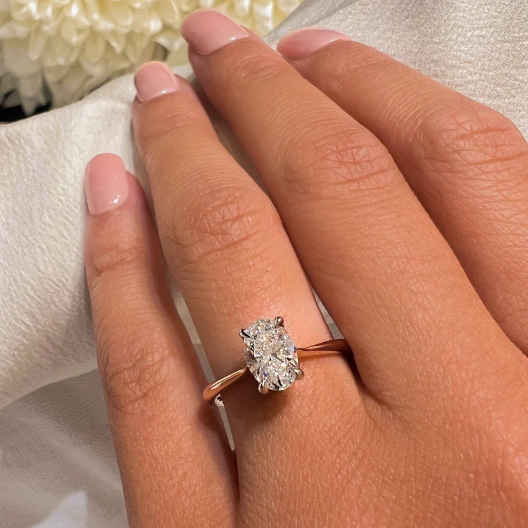 Oval Allure Engagement Ring - Image 2