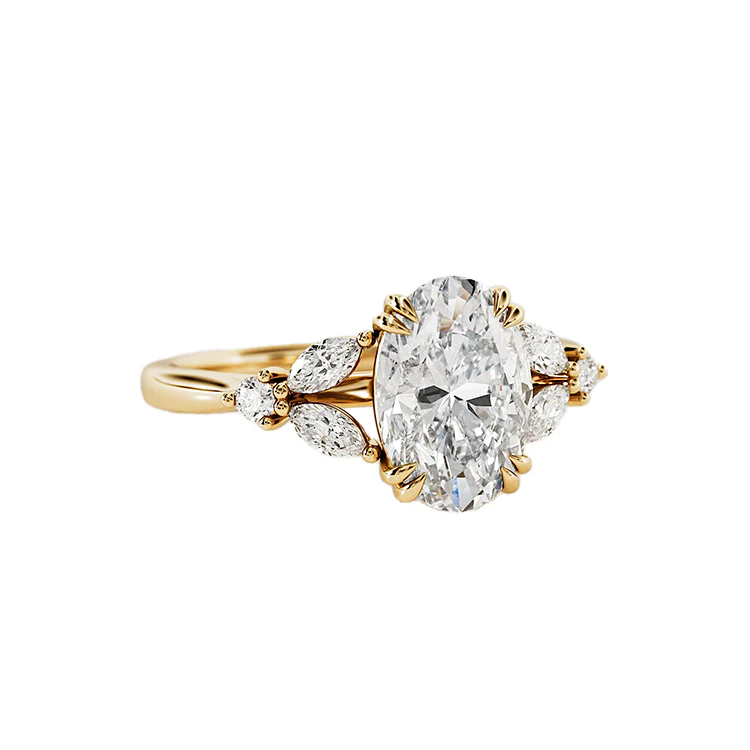 Oval Harmony Diamond Engagement Ring