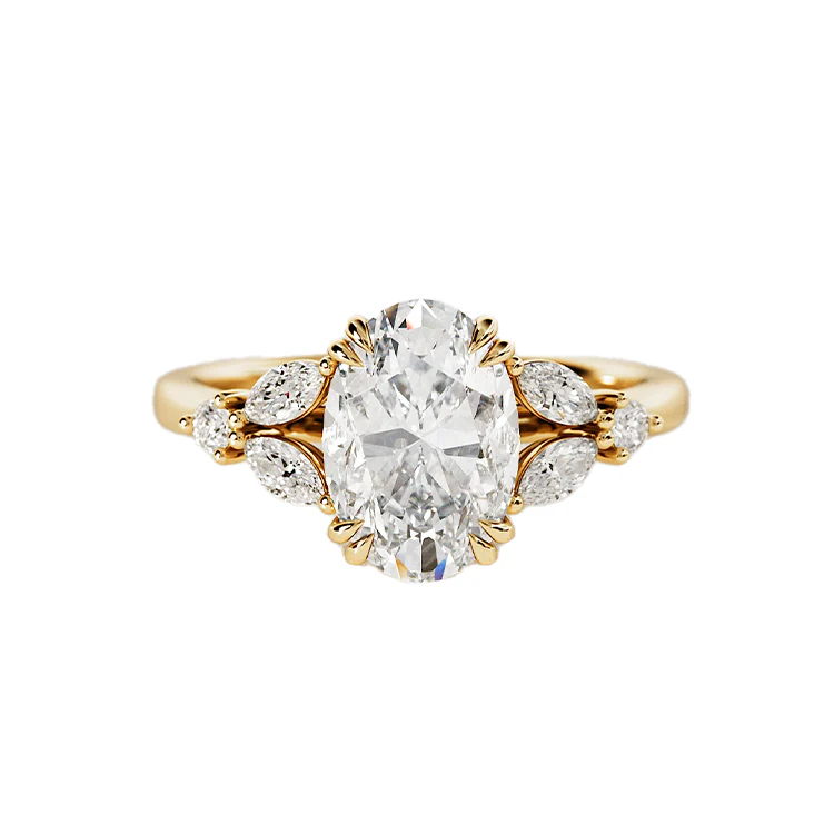 Oval Harmony Diamond Engagement Ring - Image 2