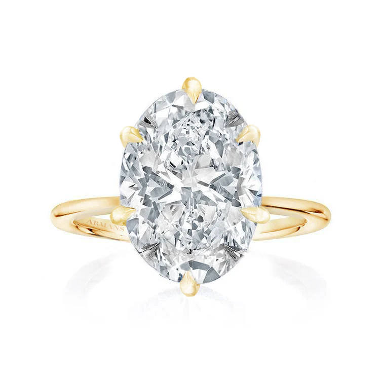 Oval Madison 6 Claw Engagement Ring
