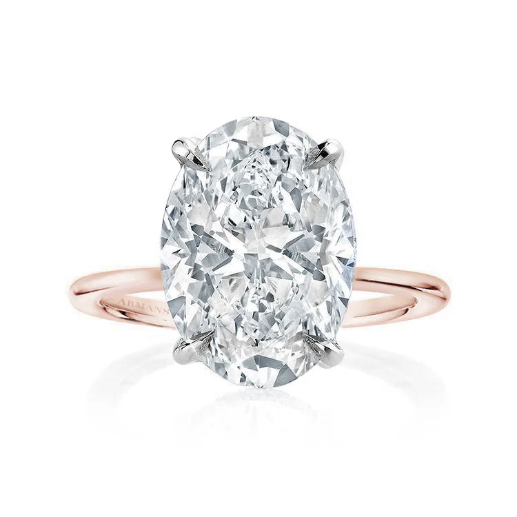 Oval Madison Lab Grown Engagement Ring - Image 3