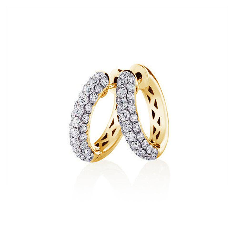 Pavè Diamond Hoops - Image 2
