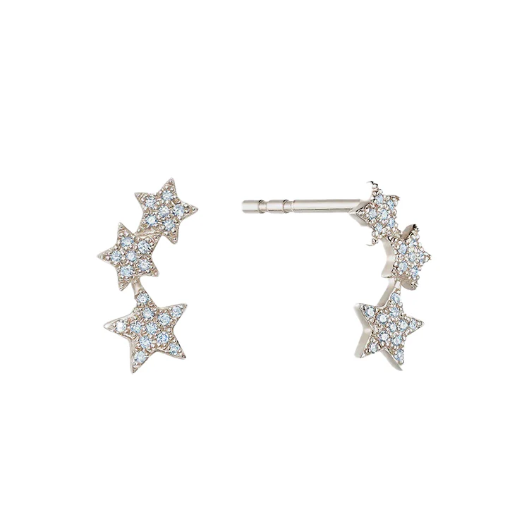 Pavé Three Star Studs - Image 3