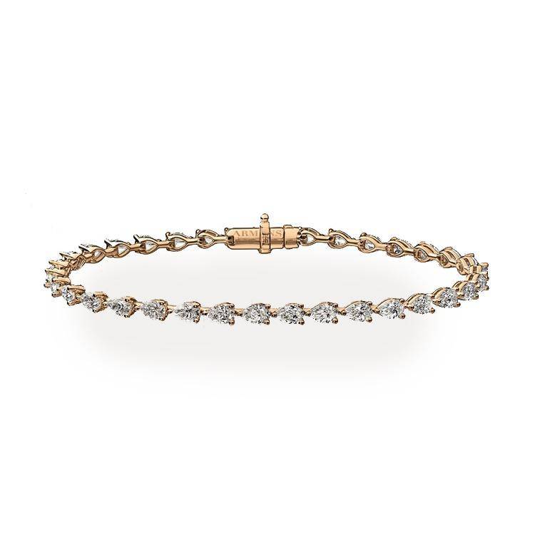 Pear Diamond Tennis Bracelet - Image 2