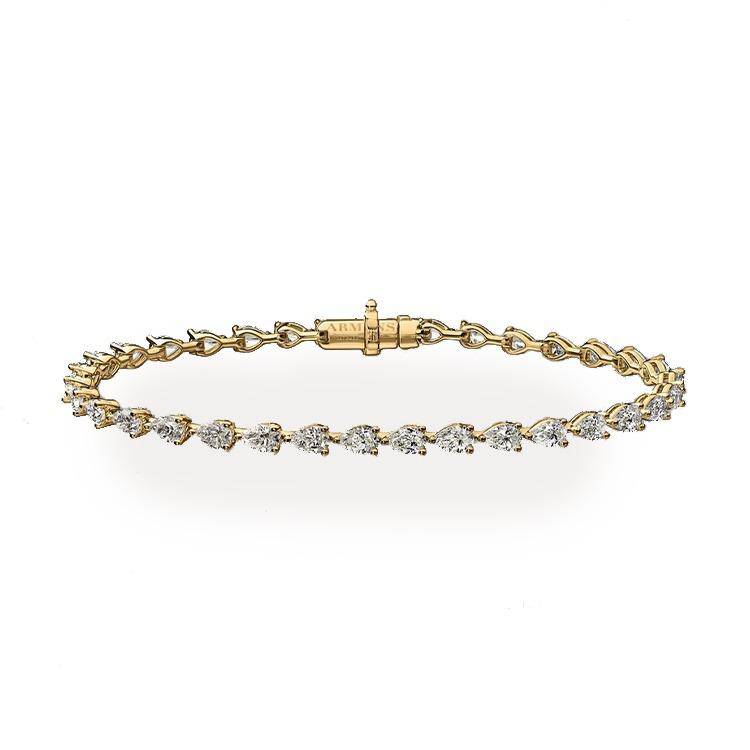 Pear Diamond Tennis Bracelet - Image 3