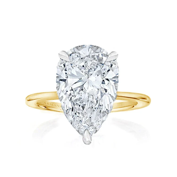 Pear Madison Lab Grown Engagement Ring