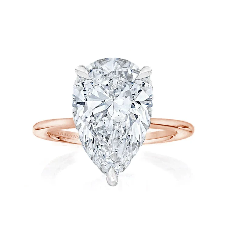 Pear Madison Lab Grown Engagement Ring - Image 3