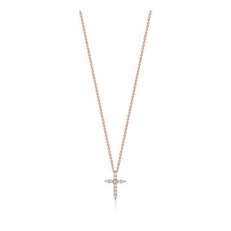 Petite Diamond Cross Necklace - Image 3