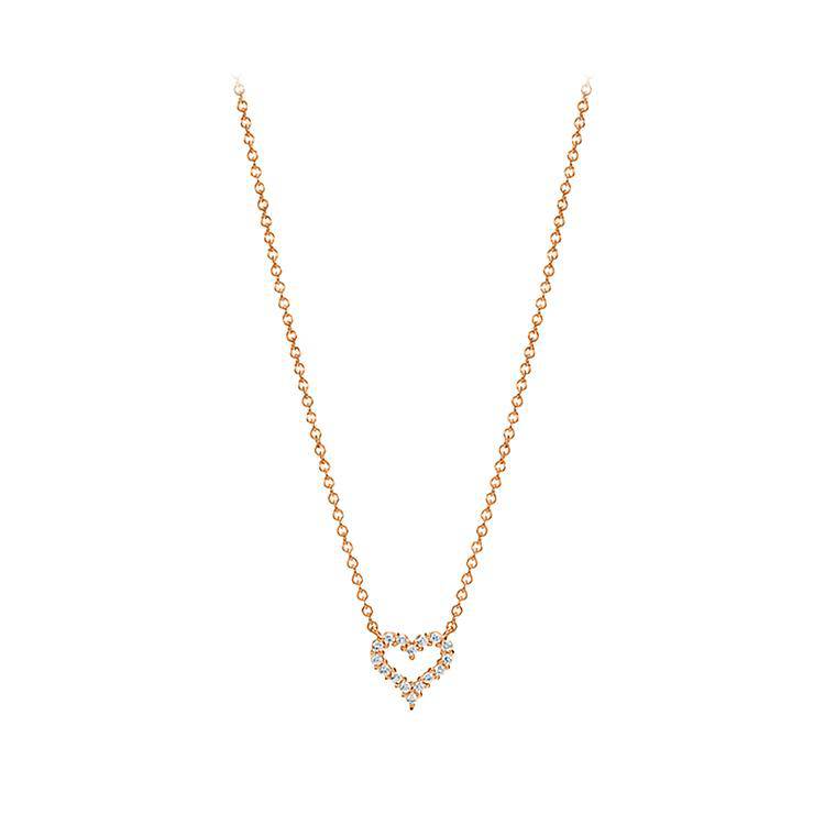 Petite Diamond Heart Pendant