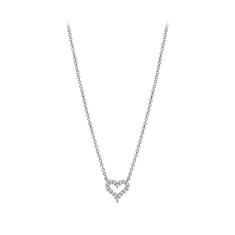 Petite Diamond Heart Pendant - Image 2