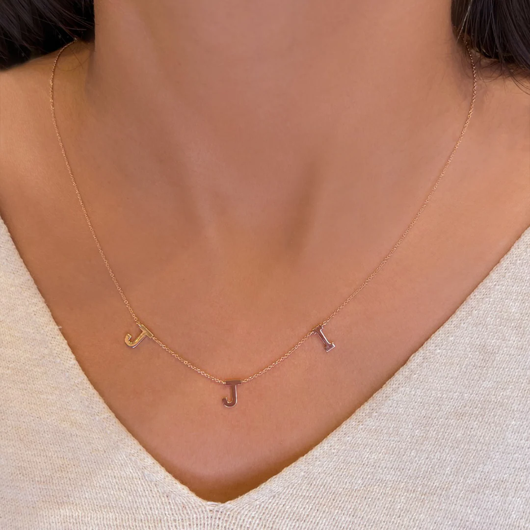 Petite Multi Initial Necklace - Image 14