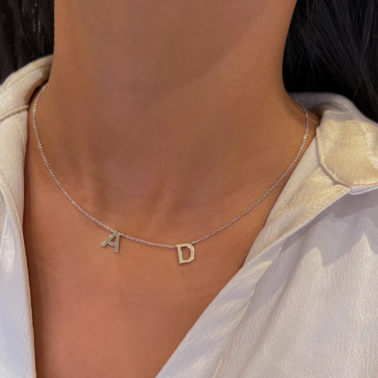 Petite Multi Initial Necklace - Image 17