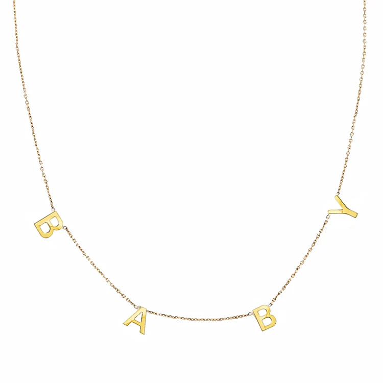 Petite Multi Initial Necklace - Image 4